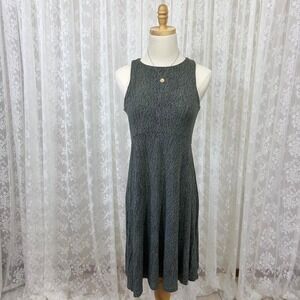 Athleta Santori Thera Print Tank Dress Sleeveless Olive Green‎ Women's S/M